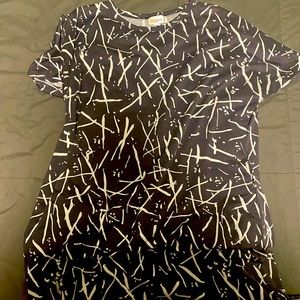 Black and white LulaRoe dress